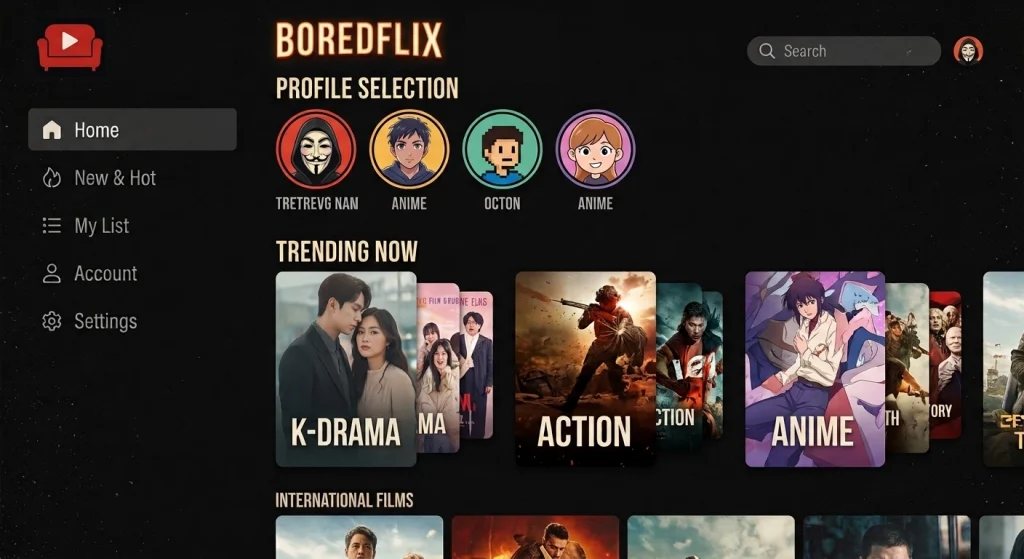 BoredFlix App
